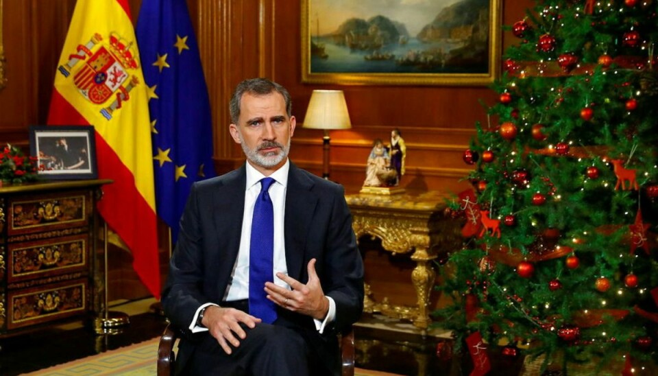 Der var ikke julevarme i kongens tale. Foto: Ballesteros/Pool via REUTERS/Scanpix