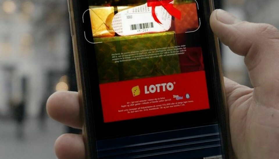 Skan koder med din Lotto-app. Det kan give dig penge. Foto: Danske Spil