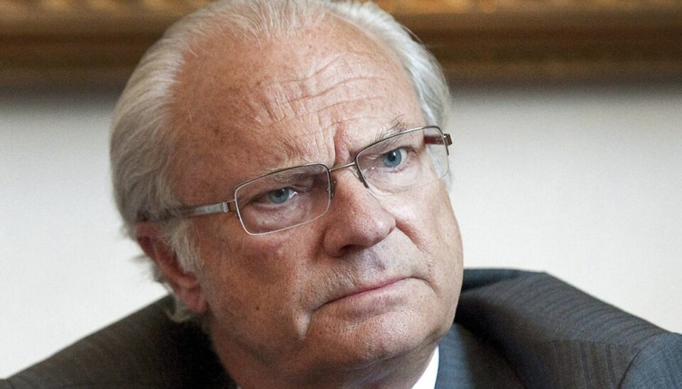 Kong Carl Gustaf var den helt store overraskelse ved Cancergalan Tillsammans, der løb af stablen på svensk TV4 mandag aften. Foto: REUTERS/Anders Wiklund/Scanpix Kong Carl Gustaf var den helt store overraskelse ved Cancergalan Tillsammans, der løb af stablen på svensk TV4 mandag aften. Foto: REUTERS/Anders Wiklund/Scanpix
