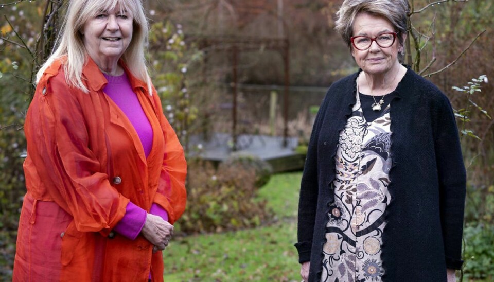Hjemme hos Ghita Nørby som udgiver bog sammen med Ulla Therkelsen. (Foto: Liselotte Sabroe/Ritzau Scanpix)