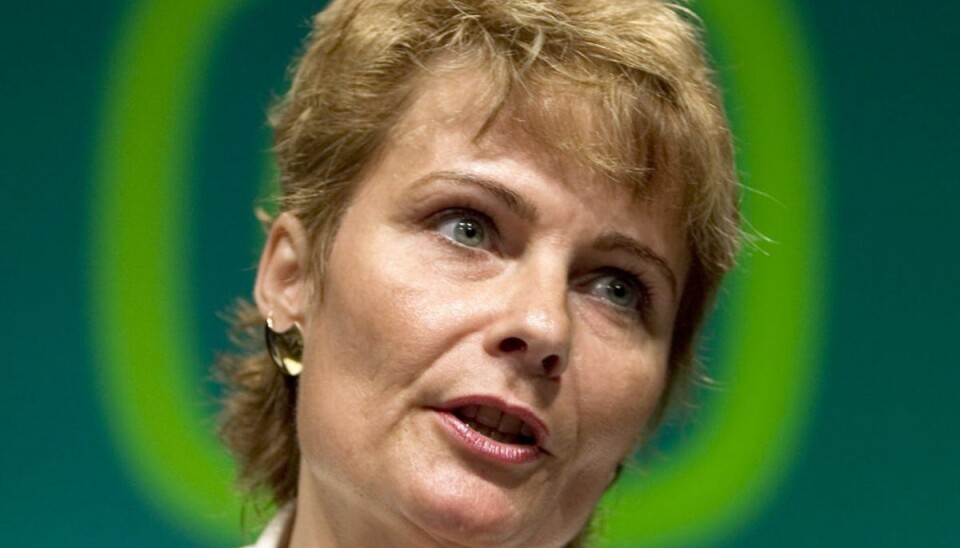Tidligere partileder: Her er hun i dag Pia Christmas Møller taler til Det Konservative Landsråd i 2005 i rollen som politisk ordfører. – Foto: Henning Bagger/Ritzau Scanpix