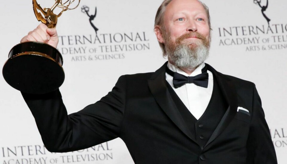 Lars Mikkelsen vandt i 2018 en international Emmy i kategorien Bedste Mandlige Skuespiller for sin præstation i DR’s søndagsdrama “Herrens Veje”. (Arkivfoto) – Foto: Andrew Kelly/Reuters