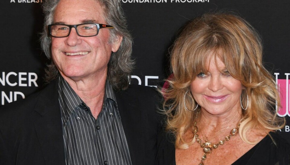 Barnestjerne med kendt hårpragt: Her er han i dag Onsdag den 17. marts fylder skuespiller Kurt Russell 70 år. Her er han sammen med sin livsledsager gennem 38 år, Goldie Hawn. (Arkivfoto) – Foto: Mark Ralston/Ritzau Scanpix