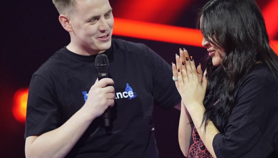 Sviner Oh-Land: -Det er sygt Martin Jensen dommerdebuterer i årets “X Factor”, men fik allerede programmets hårde side at føle, da han som den første dommer i sæsonen måtte sige farvel til en af sine deltagere, nemlig Hiba Chehade. – Foto: Tariq Mikkel Khan/Ritzau Scanpix