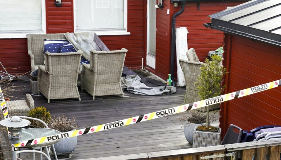 I dette hus blev topadvokaten dræbt. Foto: Ole Berg-Rusten / NTB I dette hus blev topadvokaten dræbt. Foto: Ole Berg-Rusten / NTB