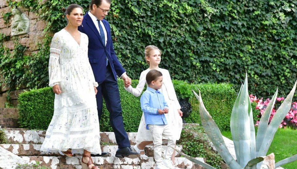 Kronprinsesse-familien ses her på Victoriadagen , den 14. juli, i 2020. Foto: Scanpix/Jonas Ekstromer /TT News Agency/via REUTERS Kronprinsesse-familien ses her på Victoriadagen , den 14. juli, i 2020. Foto: Scanpix/Jonas Ekstromer /TT News Agency/via REUTERS