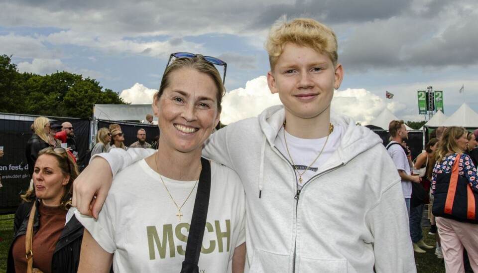 Camilla Martin fik lidt mor og søn-tid sammen med Elias på Grøn Koncert Valby for et par år siden.