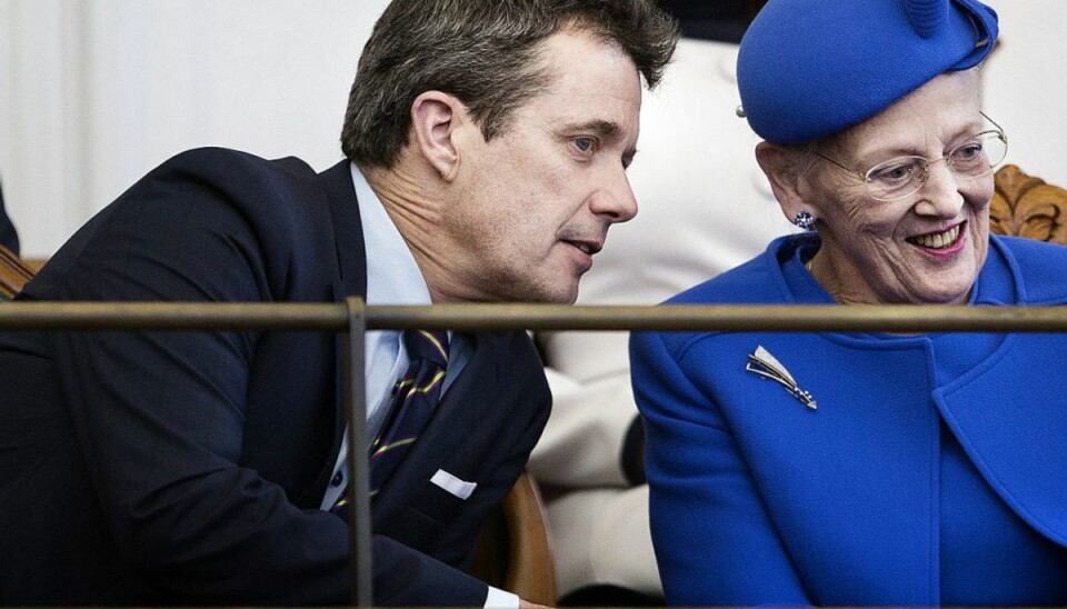 Frederik og Margrethe skal på vigtig rejse sammen Mor og søn drager til foråret til sydamerika. Foto: Liselotte Sabroe/Scanpix 2018.