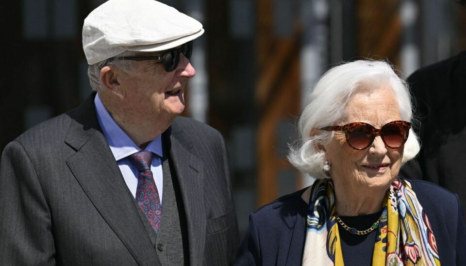 Det belgiske eks-kongepar, kong Albert og dronning Paola