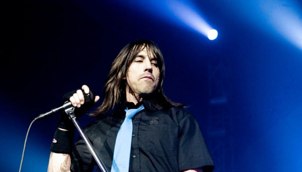 Populært rockband genforenes Red Hot Chili Peppers med sanger Anthony Kiedis i front giver eksklusiv koncert d. 23. april i Den Grå Hal på Christiania i forbindelse med udgivelsen af deres nye album “Stadium Arcadium” tilbage i 2006. Foto: Scanpix