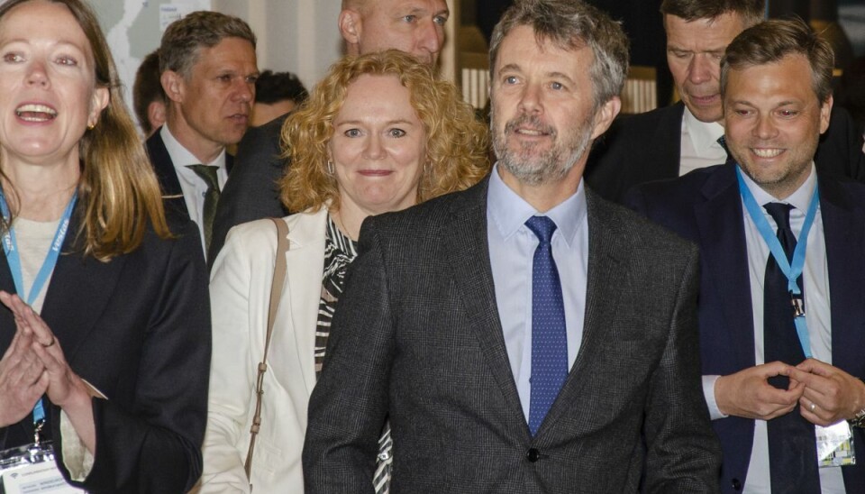Kronprins Frederik har ofte repræsenteret vindmølleindustrien. Det gjorde han også onsdag middag i Bella Center. Kronprins Frederik har ofte repræsenteret vindmølleindustrien. Det gjorde han også onsdag middag i Bella Center.