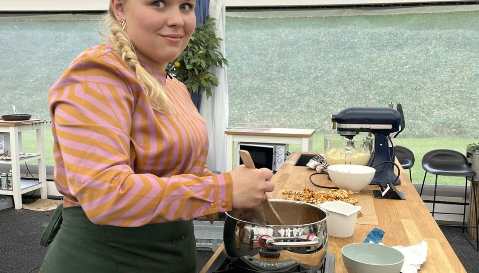 Manja Lindgaard er ude af dette års bagedyst. Manja Lindgaard er ude af dette års bagedyst.