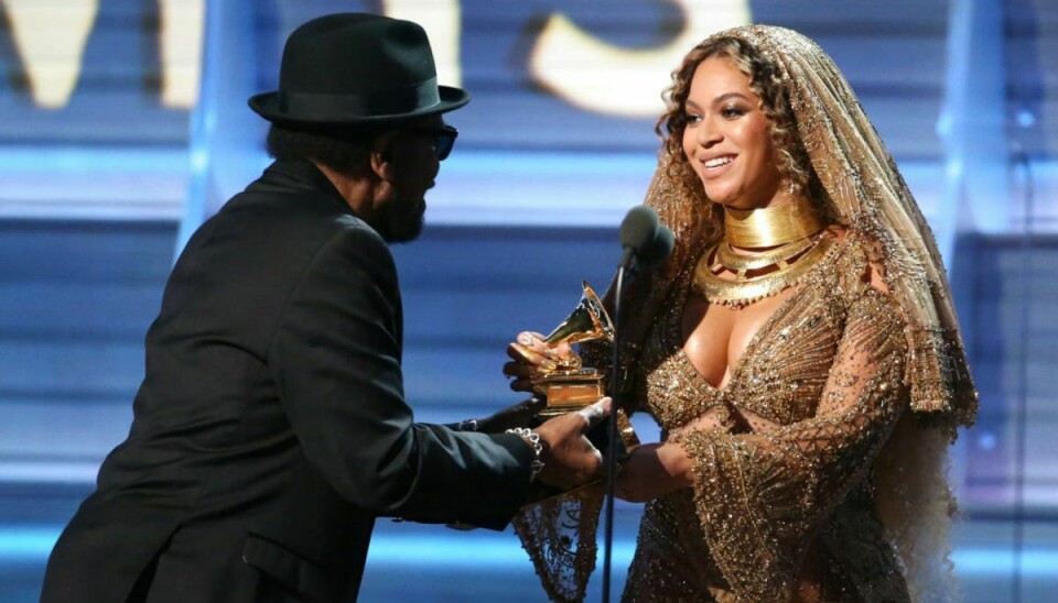 Det må have været noget af et drømmebryllup. Her ses Beyonce få en Grammy ved en tidligere lejlighed. (Foto: Scanpix)