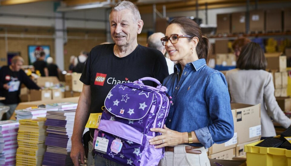 Mary pakkede rygsække til børn på krisecentre.