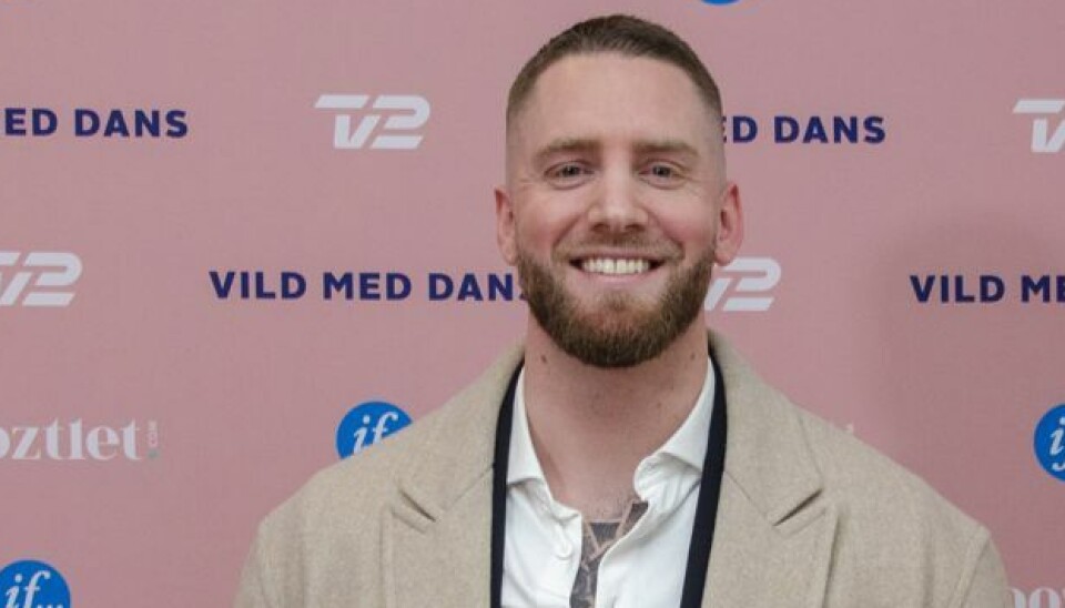 Sæþór Kristínsson er på plads i ’Vild med Dans’-studiet for at heppe på Thomas og Natasha.
