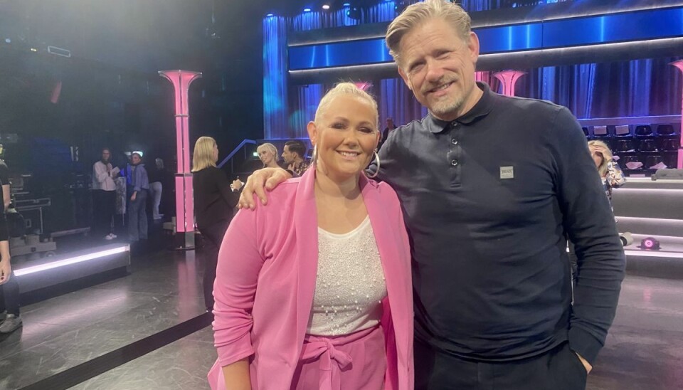 Cecilie Schmeichel med farmand Peter Schmeichel.