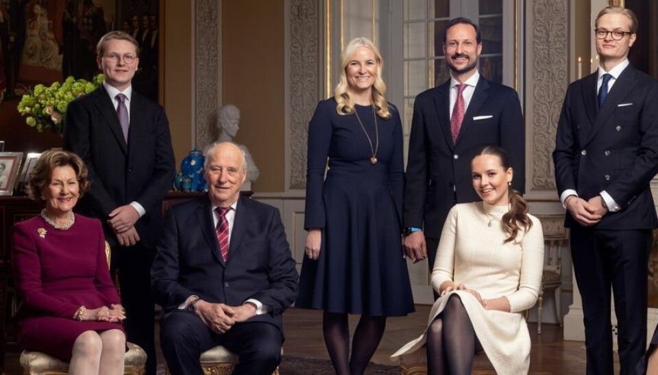 Marius Borg Høiby, yderst til højre, ses her sammen med sin kongelige familie.