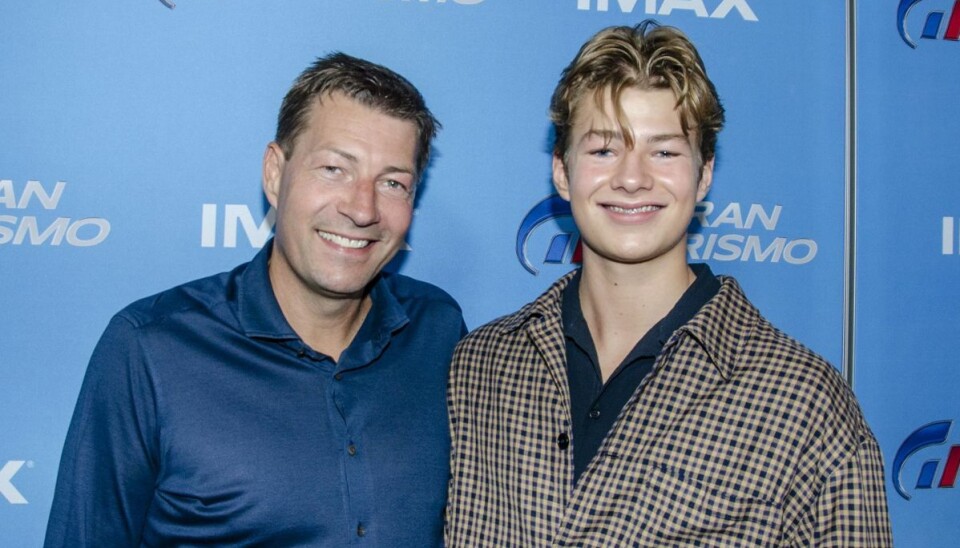 Far og søn: Morten Ankerdal og Mikkel.